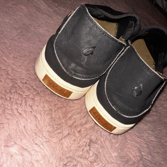 OluKai women’s black pehuea slip on sneaker flats minimalist casual office 7.5 - Picture 11 of 13